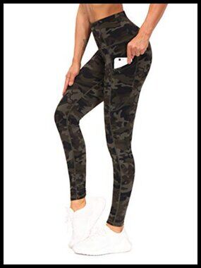 High Waist Thick Yoga Pants Workout Leggings with Pockets